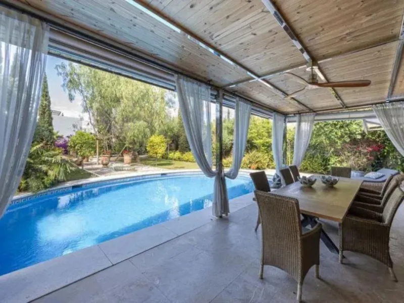 Welcome to a one-of-a-kind Mediterranean sanctuary, nestled in the exclusive urbanization of Lomas de Marbella Club, a place where timeless Andalusian charm meets artistic soul and untapped potential.