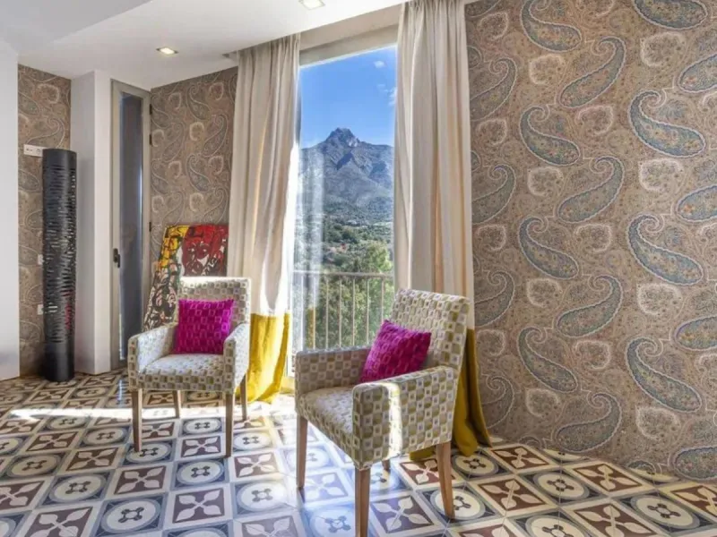 Welcome to a one-of-a-kind Mediterranean sanctuary, nestled in the exclusive urbanization of Lomas de Marbella Club, a place where timeless Andalusian charm meets artistic soul and untapped potential.