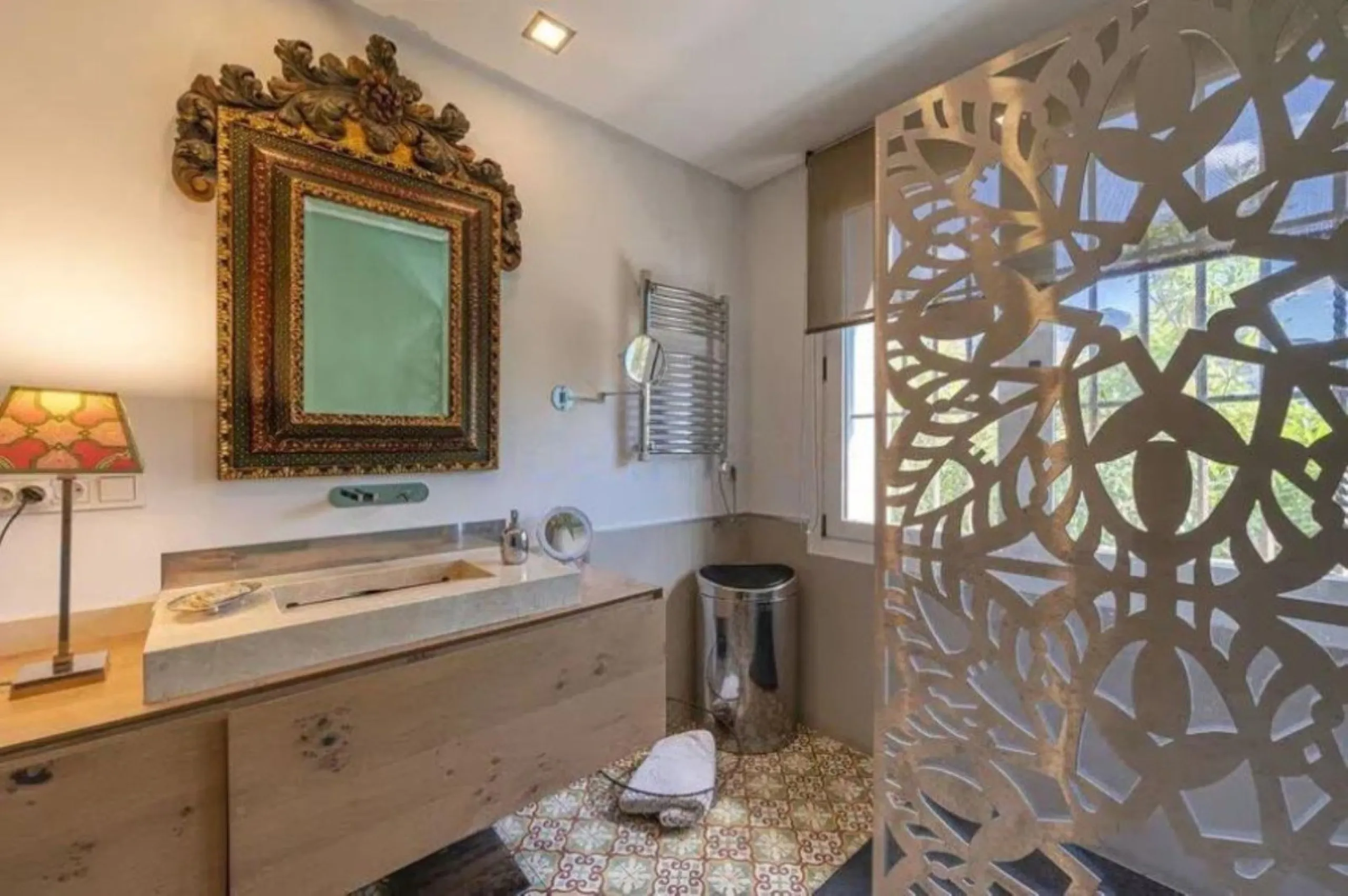 Welcome to a one-of-a-kind Mediterranean sanctuary, nestled in the exclusive urbanization of Lomas de Marbella Club, a place where timeless Andalusian charm meets artistic soul and untapped potential.
