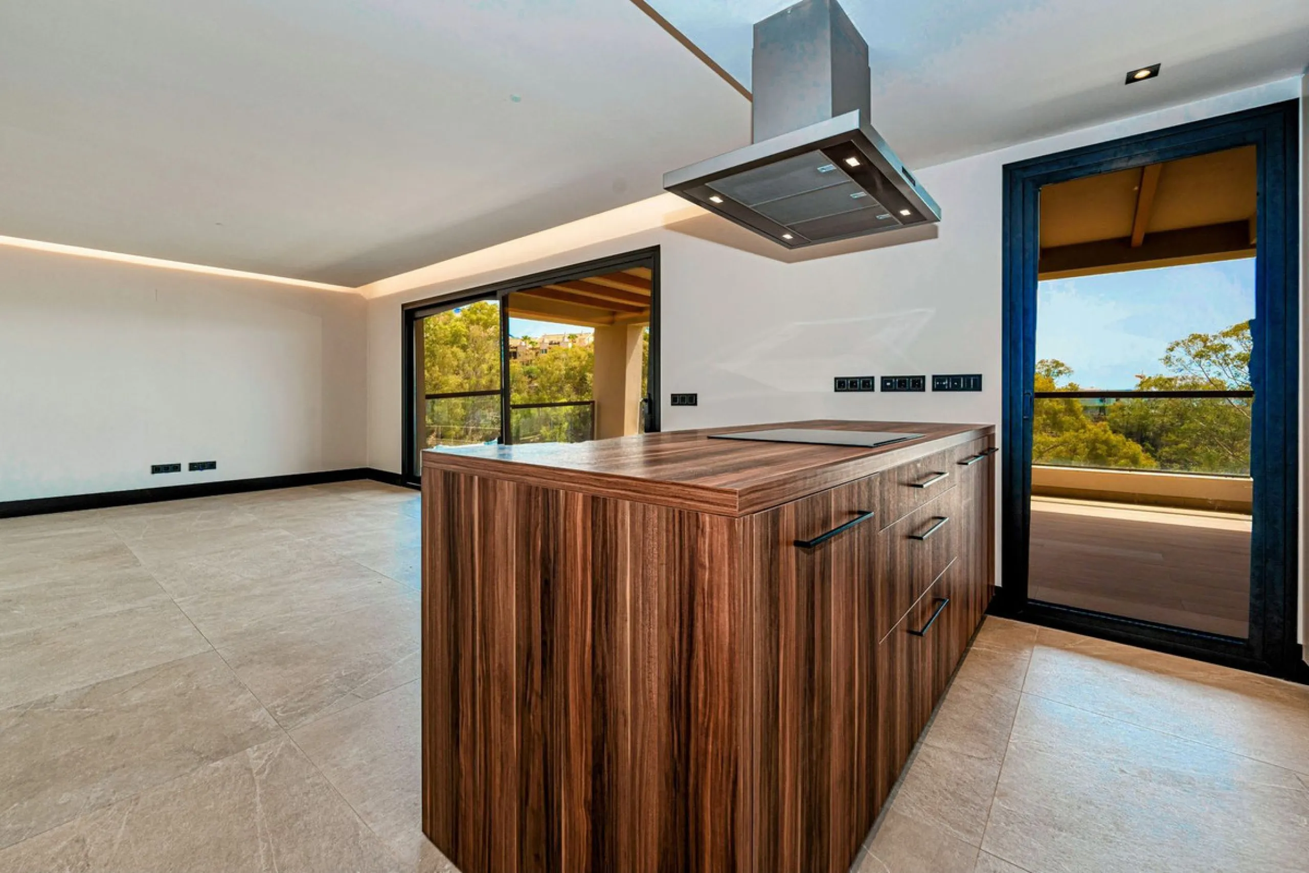 Superb Elevated Corner 3-Bedoom 2-bath Contemporary Apartment with 2 separate balconies set within the sought-after Marbella Lake Development in the Golf Valley.