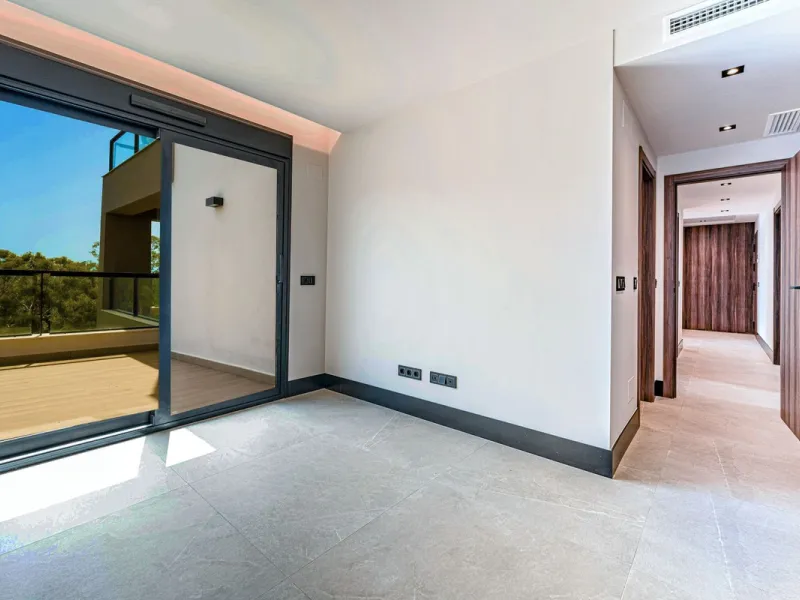 Superb Elevated Corner 3-Bedoom 2-bath Contemporary Apartment with 2 separate balconies set within the sought-after Marbella Lake Development in the Golf Valley.