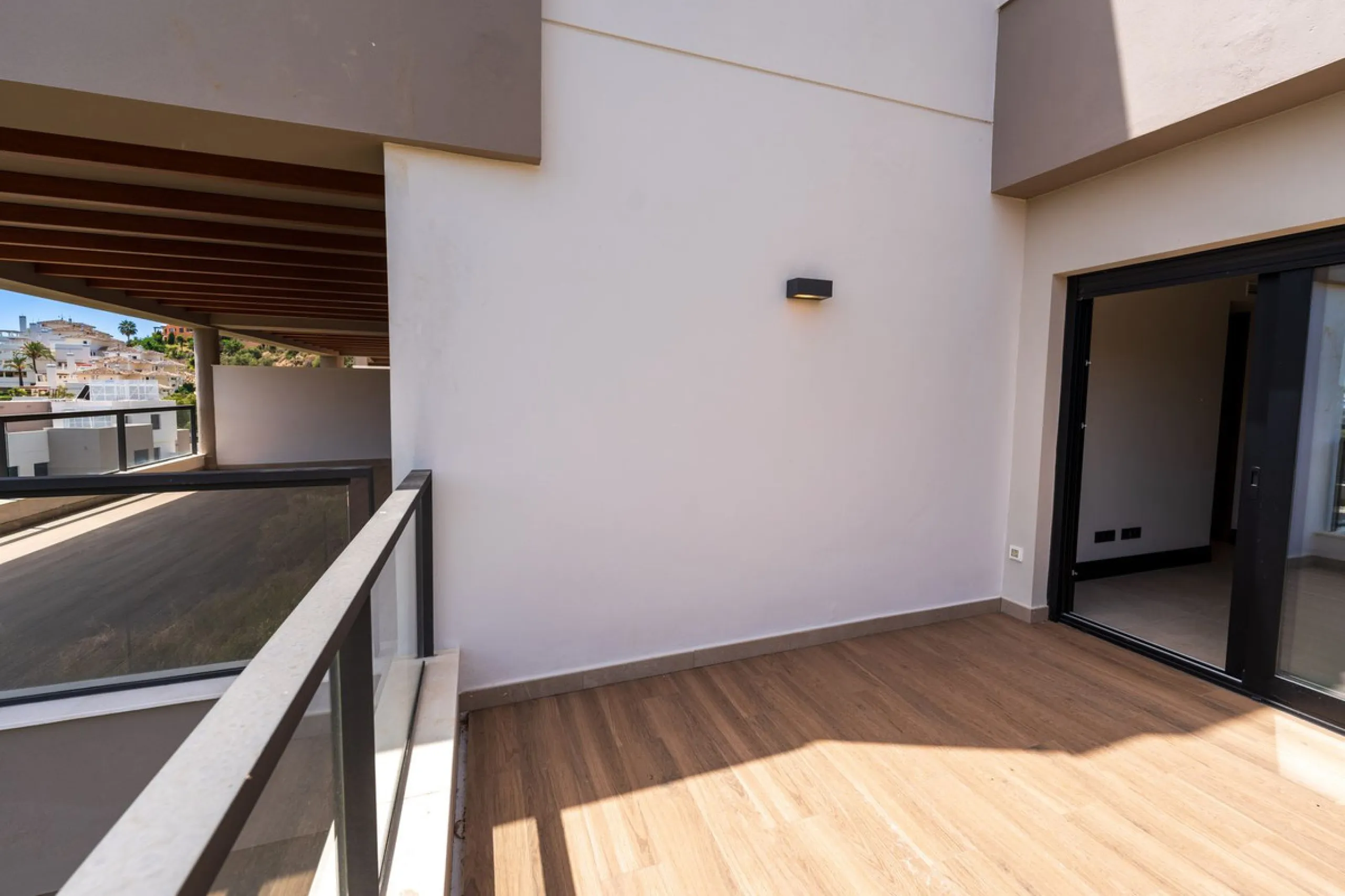 Superb Elevated Corner 3-Bedoom 2-bath Contemporary Apartment with 2 separate balconies set within the sought-after Marbella Lake Development in the Golf Valley.