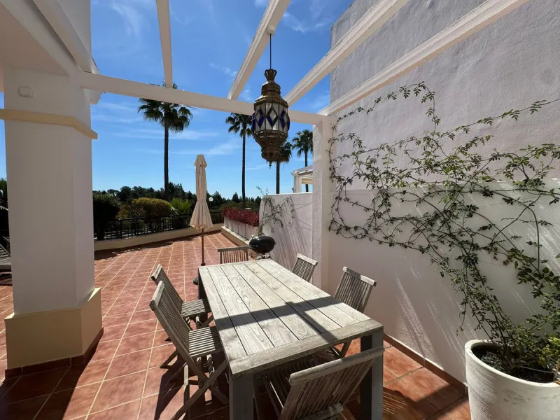 Townhouse , located in the prestigious El Chaparral la cala  The property is arranged into various rooms and service areas, and includes an exclusive-use garden area.