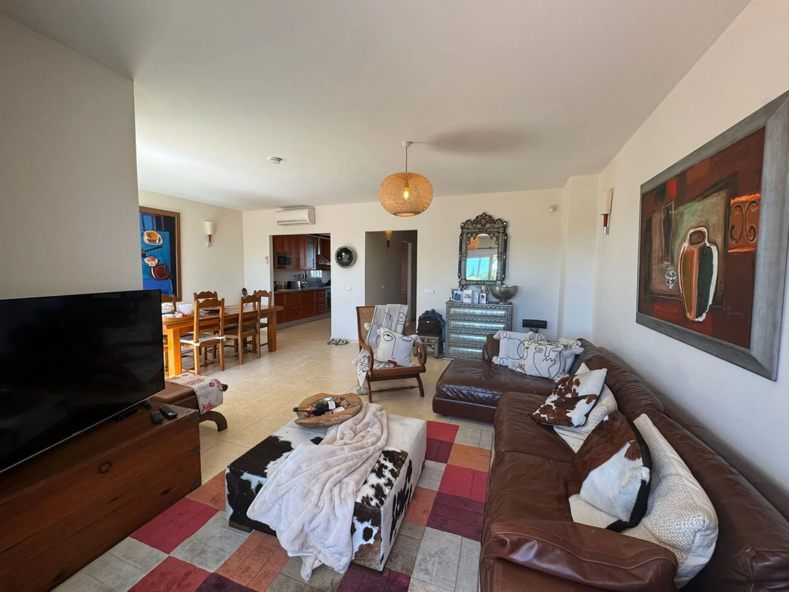 Townhouse , located in the prestigious El Chaparral la cala  The property is arranged into various rooms and service areas, and includes an exclusive-use garden area.