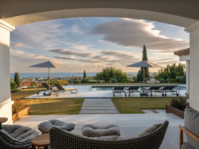 Set within the prestigious 24-hour gated community, moments from the iconic Anantara Villa Padierna Palace, this exceptional south-facing villa embodies the very best of contemporary Mediterranean luxury. Recently completed after a total high-end renovati
