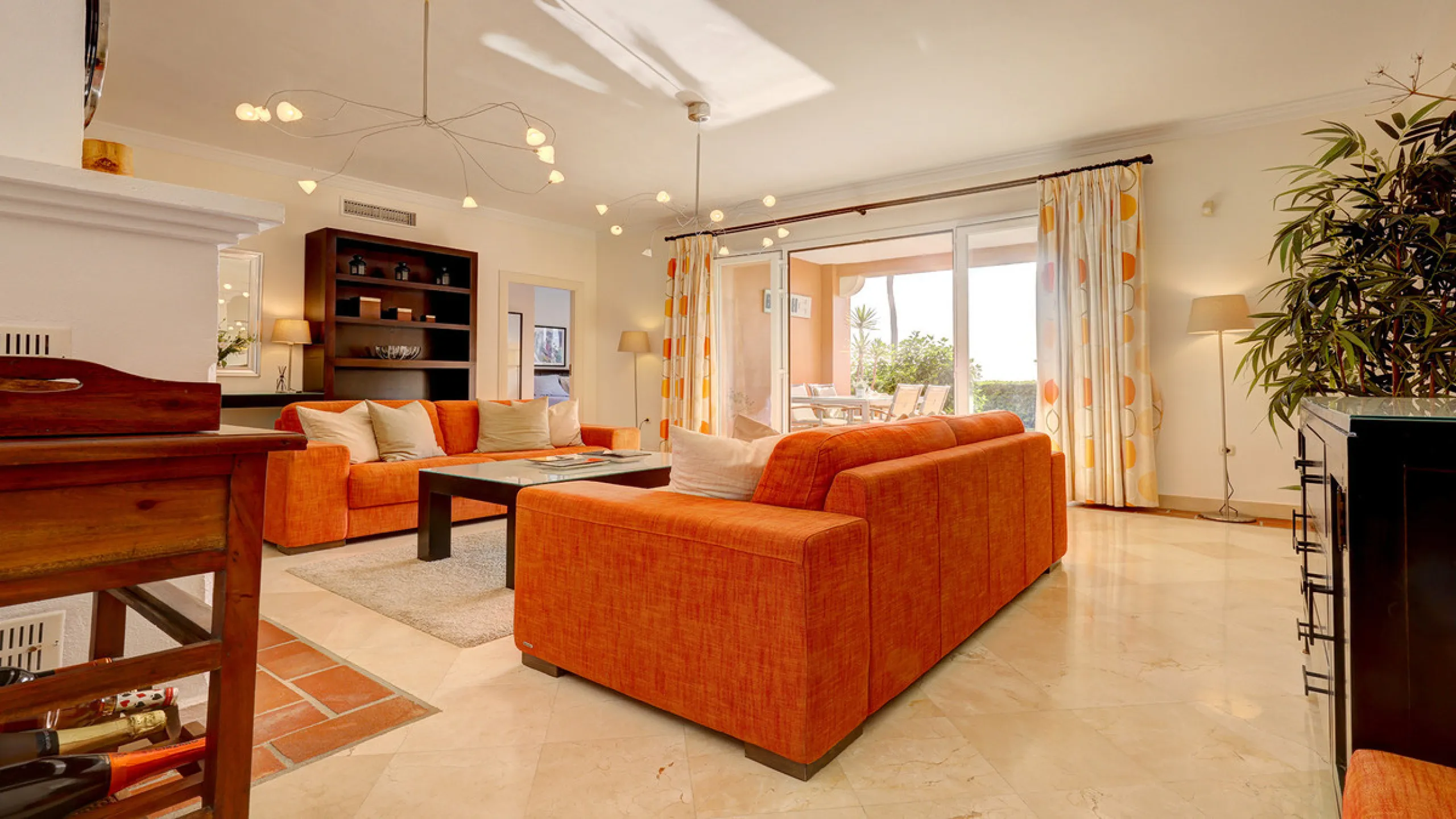 Wake up to breathtaking sea views from this exceptional 3-bedroom, 2-bathroom ground floor apartment set within one of the most prestigious frontline beach urbanisations in Casares Costa. With a spacious terrace overlooking beautifully landscaped gardens 