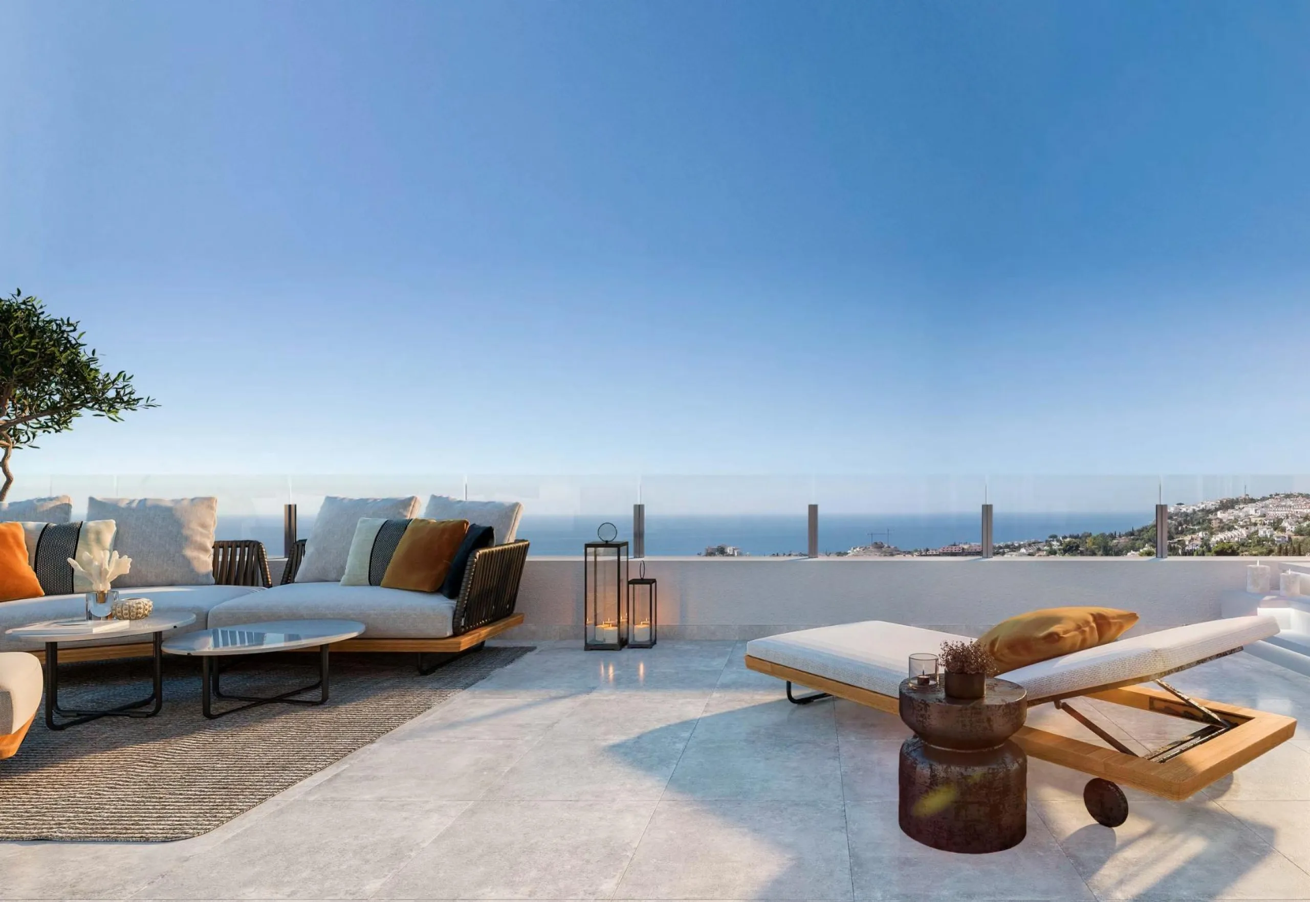 Exclusive private urbanisation, with a privileged location in Benalmádena. Due to its elevated location on the slope of the land, each and every one of the 2 and 3 bedroom properties, and 2 townhouses, enjoy incredible views of the sea and the coast. Unde