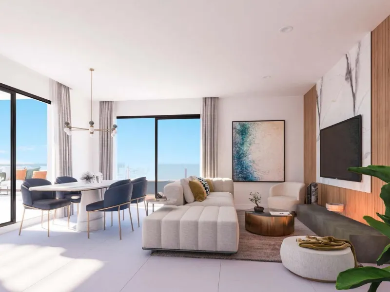 Exclusive private urbanisation, with a privileged location in Benalmádena. Due to its elevated location on the slope of the land, each and every one of the 2 and 3 bedroom properties, and 2 townhouses, enjoy incredible views of the sea and the coast. Unde