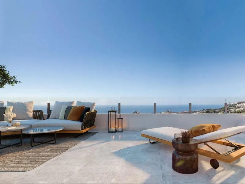 Exclusive private urbanisation, with a privileged location in Benalmádena. Due to its elevated location on the slope of the land, each and every one of the 2 and 3 bedroom properties, and 2 townhouses, enjoy incredible views of the sea and the coast. Unde