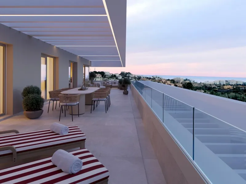New Build Apartments in Riviera del Sol, Mijas Costa& & Modern Homes in a Prime Costa del Sol Location& Discover this exceptional new build residential development offering 1, 2 and 3 bedroom apartments and penthouses in Riviera del Sol, one of t