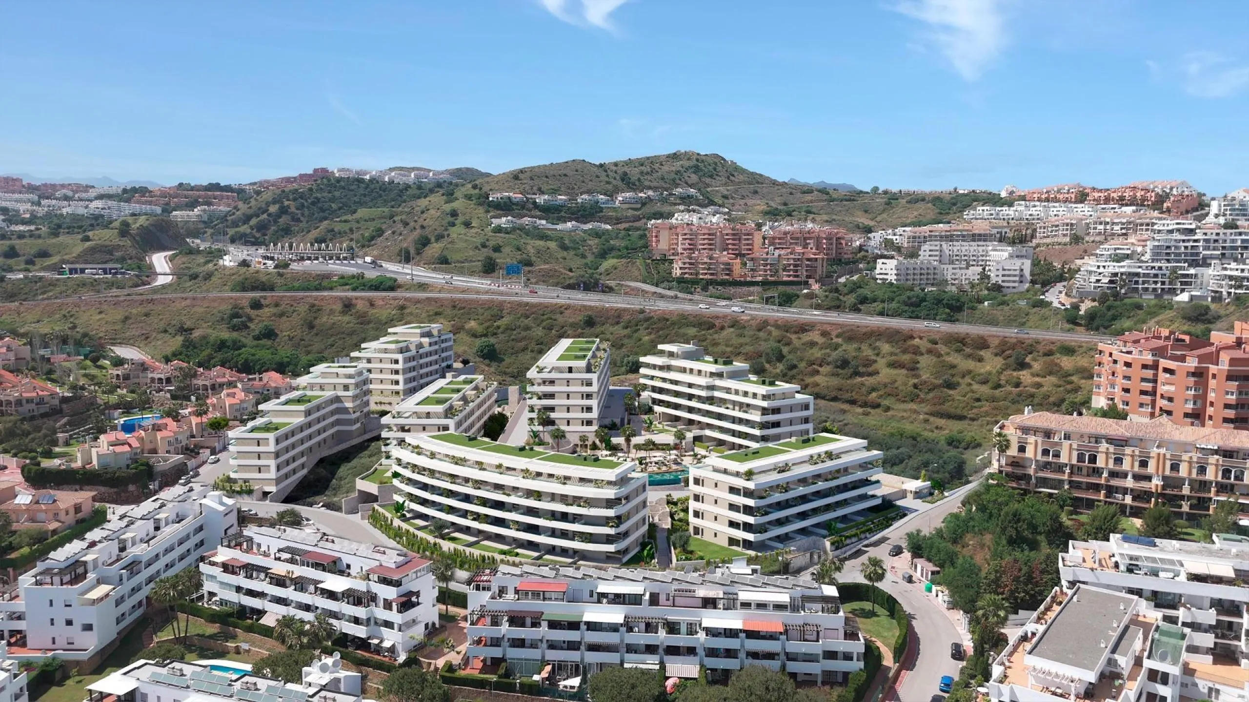 New Build Apartments in Riviera del Sol, Mijas Costa& & Modern Homes in a Prime Costa del Sol Location& Discover this exceptional new build residential development offering 1, 2 and 3 bedroom apartments and penthouses in Riviera del Sol, one of t