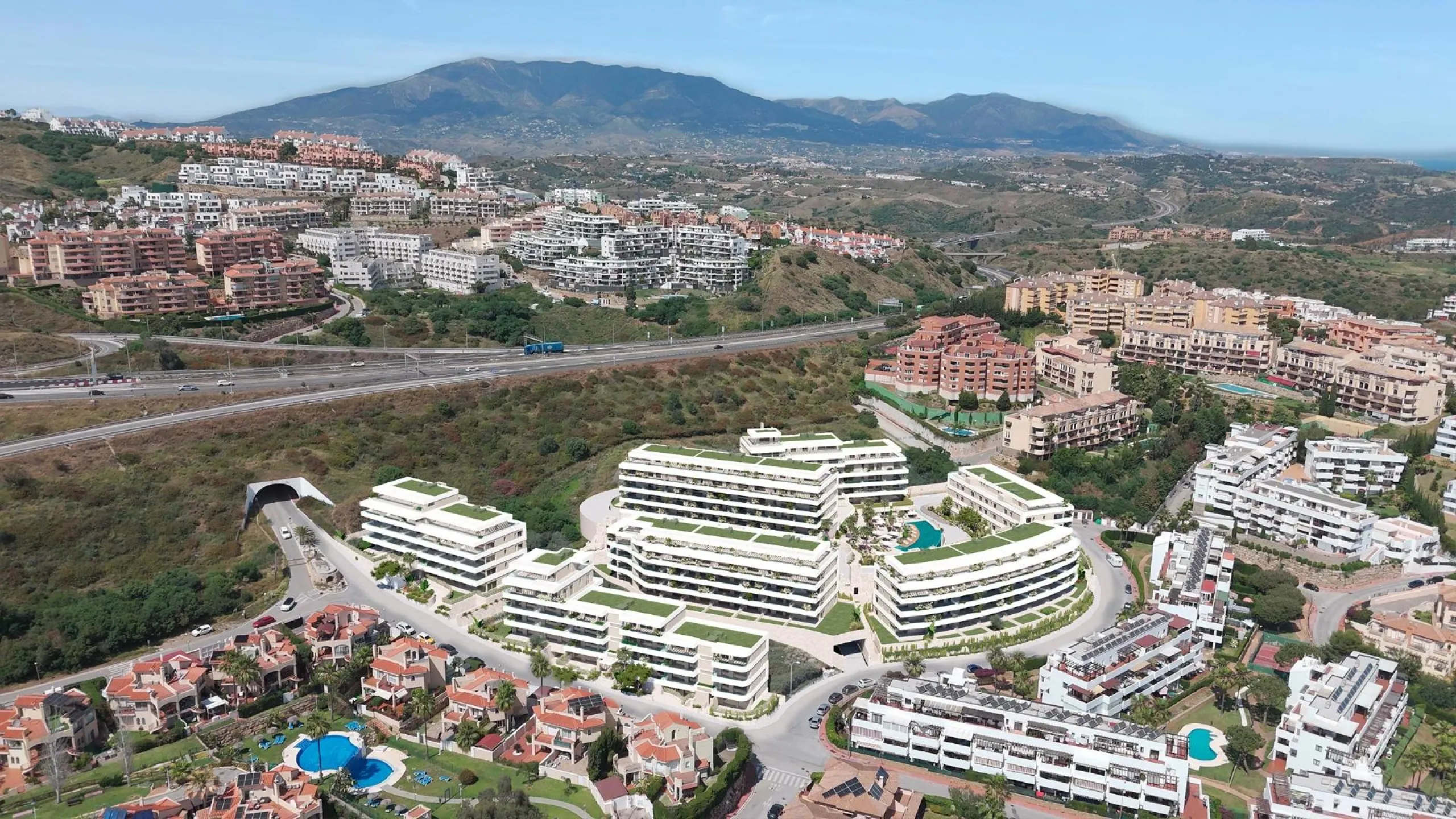 New Build Apartments in Riviera del Sol, Mijas Costa& & Modern Homes in a Prime Costa del Sol Location& Discover this exceptional new build residential development offering 1, 2 and 3 bedroom apartments and penthouses in Riviera del Sol, one of t