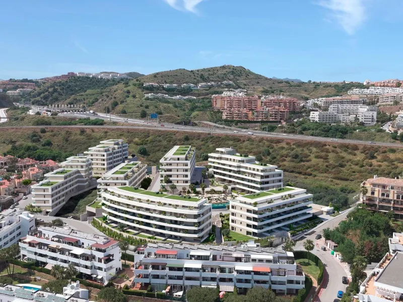 New Build Apartments in Riviera del Sol, Mijas Costa& & Modern Homes in a Prime Costa del Sol Location& Discover this exceptional new build residential development offering 1, 2 and 3 bedroom apartments and penthouses in Riviera del Sol, one of t