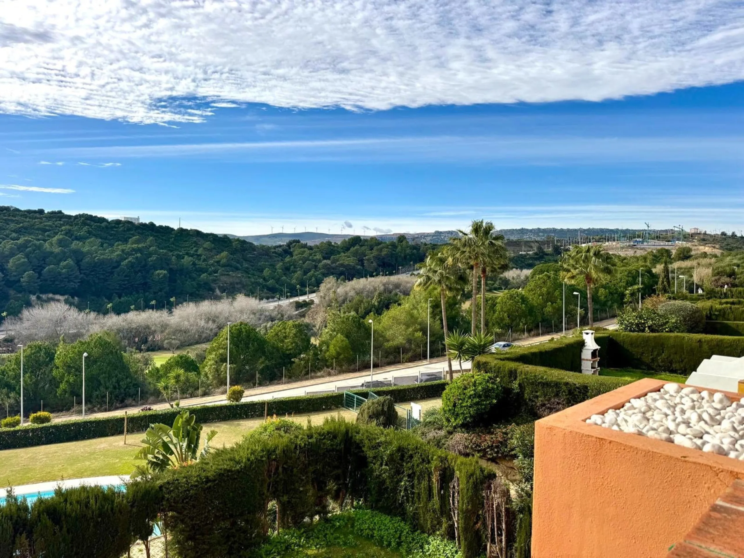Discover your perfect slice of Costa del Sol life in Las Viñas del Golf, Casares Costa — a warm, inviting 2-bedroom, 2-bathroom apartment lovingly maintained by its current owner.
