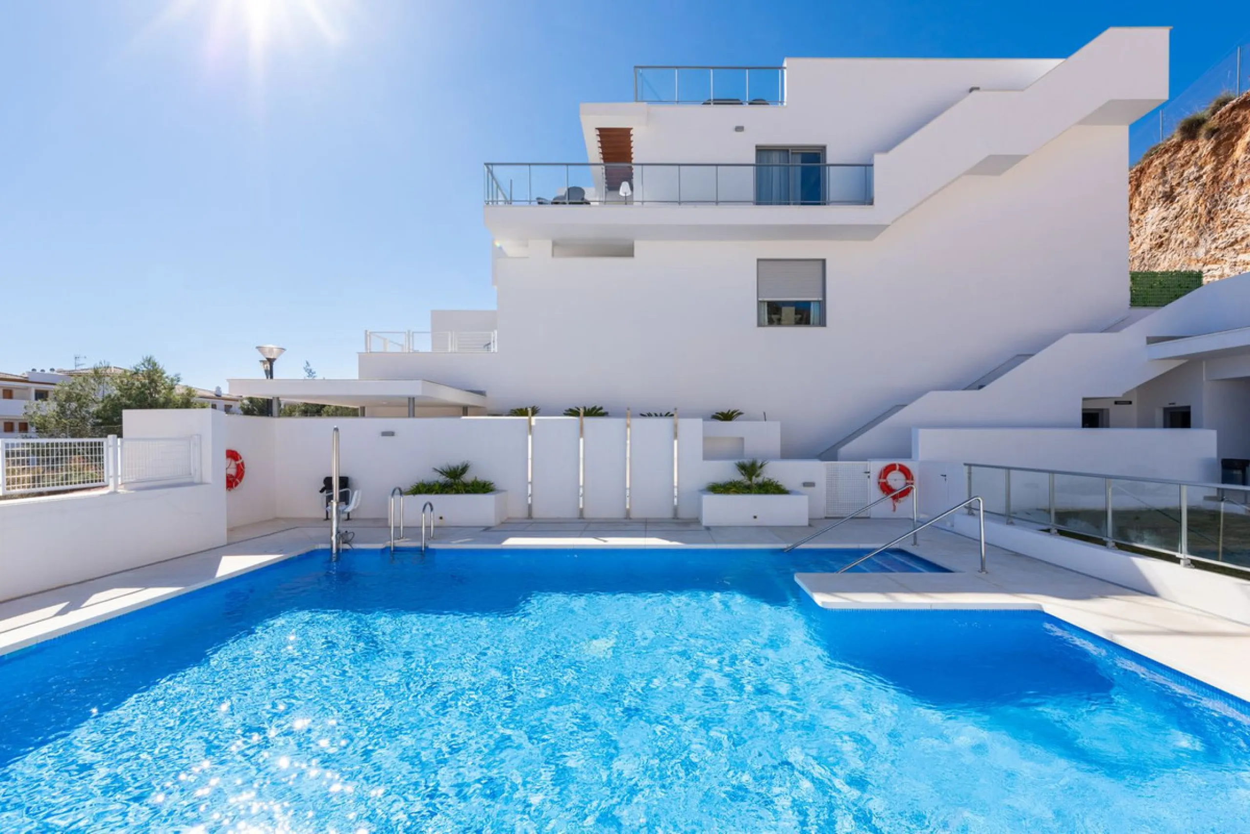 Top floor property with sea views built in 2025 in Benalmadena Pueblo!