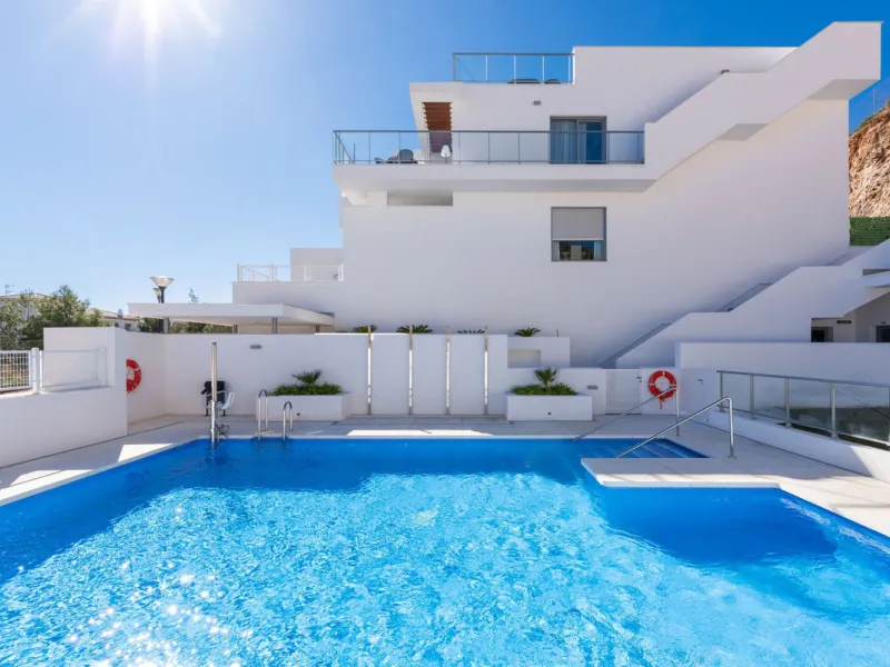 Top floor property with sea views built in 2025 in Benalmadena Pueblo!