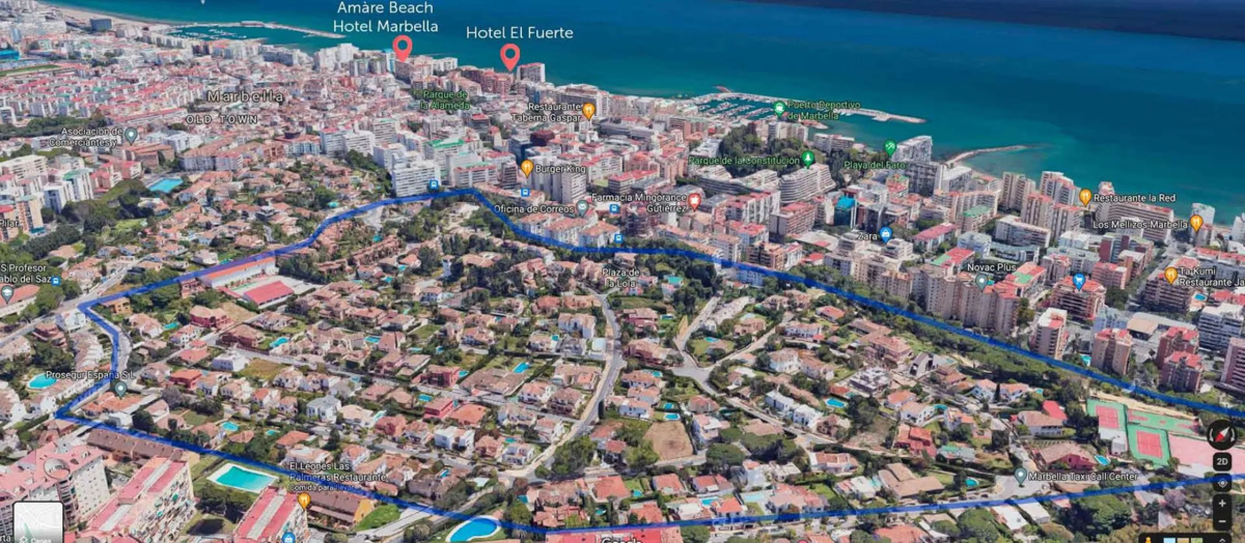 Plot in Marbella center. 40% could be built.