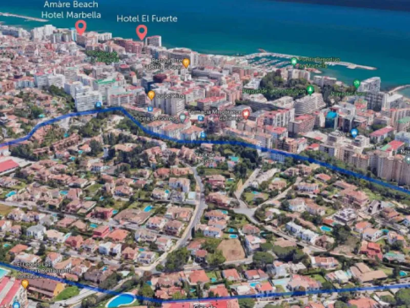 Plot in Marbella center. 40% could be built.
