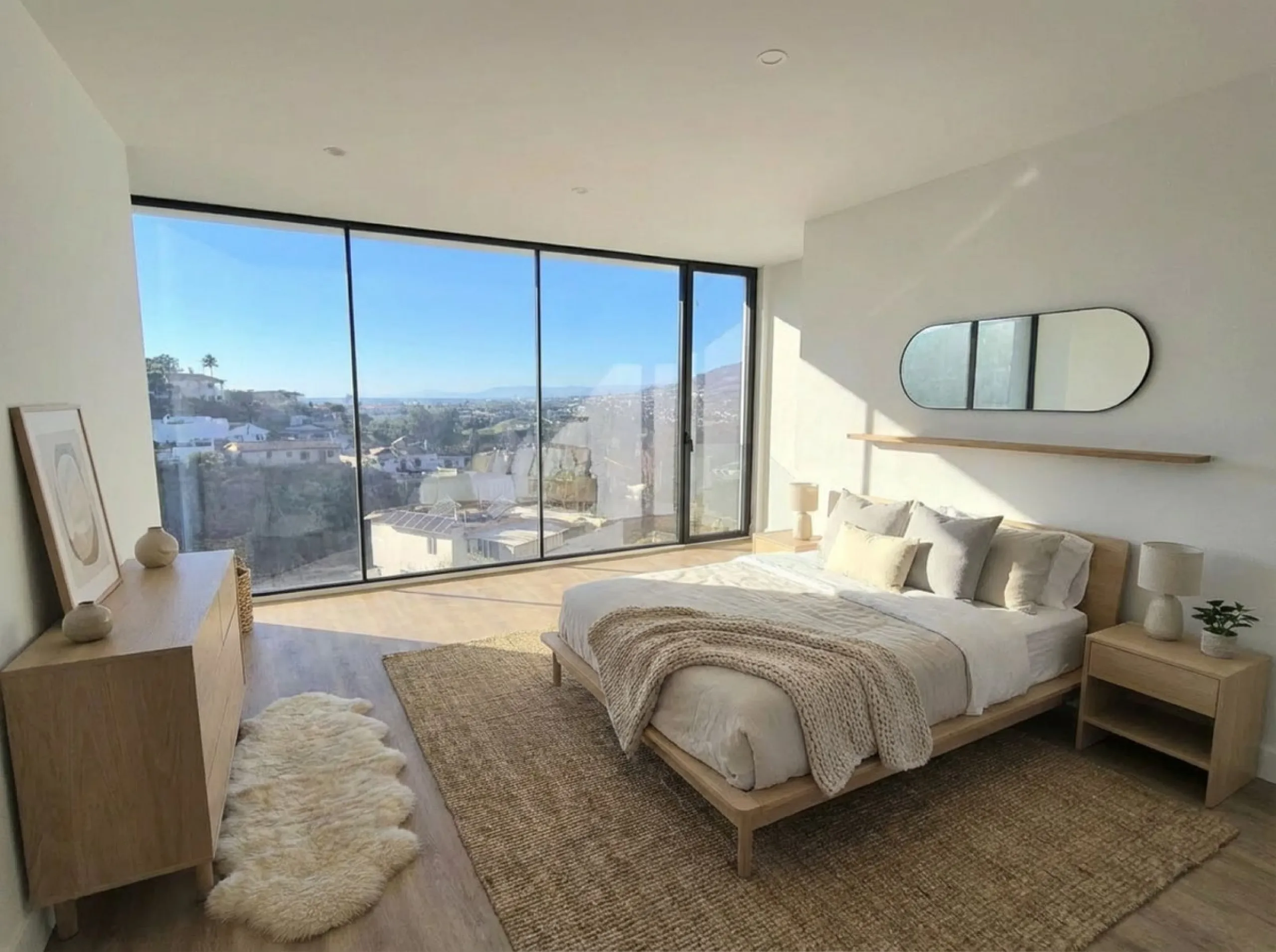 Brand new luxury and modern villa completed end of 2024 for sale in Cerros de Águila, Mijas from private owner. A stone throw away from the largest park in Málaga, parque Mijas.