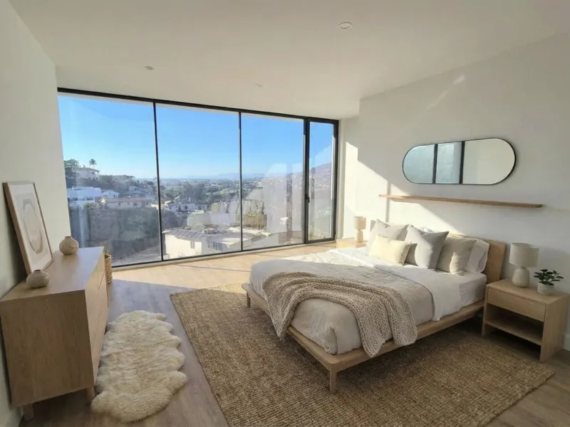Brand new luxury and modern villa completed end of 2024 for sale in Cerros de Águila, Mijas from private owner. A stone throw away from the largest park in Málaga, parque Mijas.