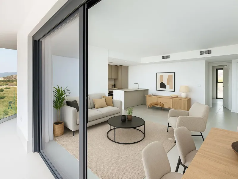 Brand-new and ready to move in! This elegant three-bedroom, two-bathroom apartment islocated on a high floor and stands out for its natural light, thanks to its corner position andexcellent southwest orientation. From the spacious 25 m² covered terrace, y