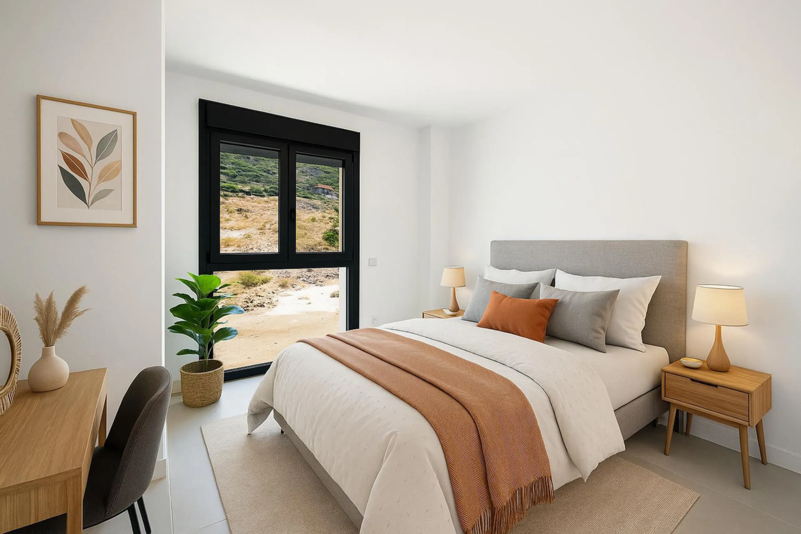 Brand-new and ready to move in! This elegant three-bedroom, two-bathroom apartment islocated on a high floor and stands out for its natural light, thanks to its corner position andexcellent southwest orientation. From the spacious 25 m² covered terrace, y