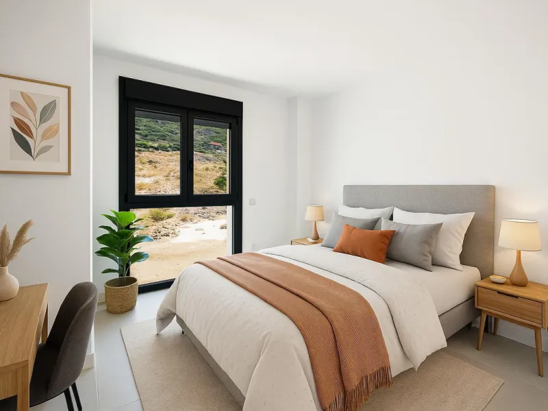 Brand-new and ready to move in! This elegant three-bedroom, two-bathroom apartment islocated on a high floor and stands out for its natural light, thanks to its corner position andexcellent southwest orientation. From the spacious 25 m² covered terrace, y
