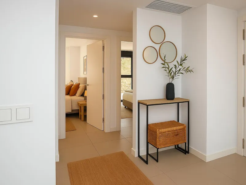 Brand-new and ready to move in! This elegant three-bedroom, two-bathroom apartment islocated on a high floor and stands out for its natural light, thanks to its corner position andexcellent southwest orientation. From the spacious 25 m² covered terrace, y
