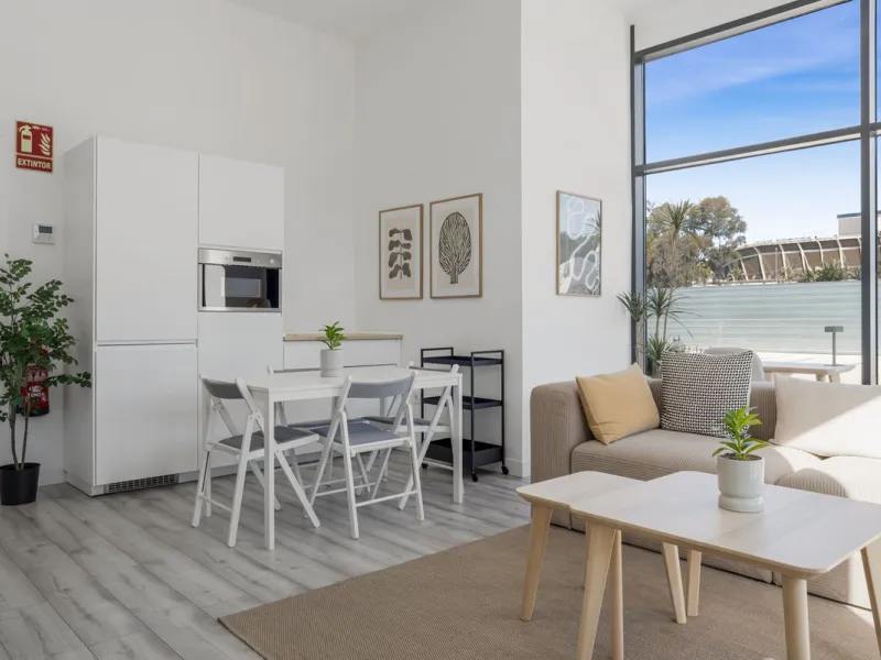Experience elevated city living in this exceptional 24th-floor apartment in one of Málaga's most exciting new residential developments. Perfectly positioned in the heart of the city, this sleek and modern home offers spectacular panoramic views over the c