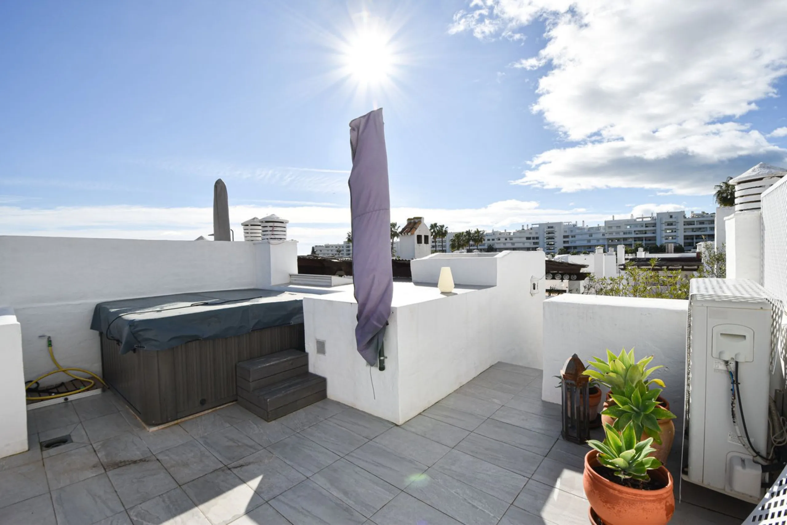 Discover this exclusive townhouse just steps from the beach, located in one of the most sought-after areas of Marbella, on the beachfront of Guadalmina Baja/San Pedro de Alcántara.