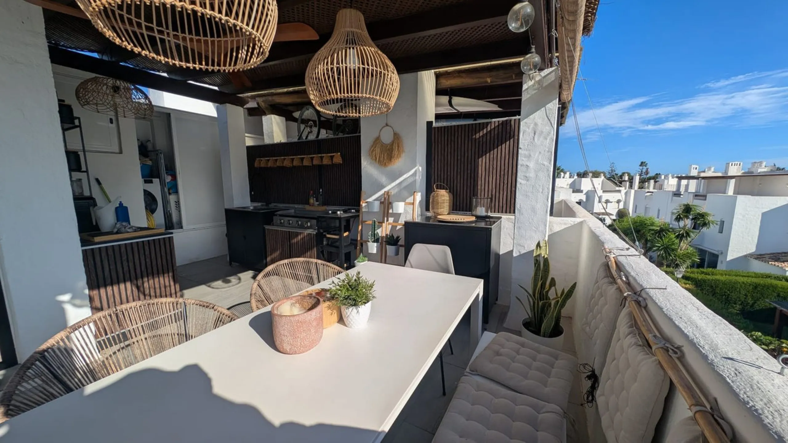 Discover this exclusive townhouse just steps from the beach, located in one of the most sought-after areas of Marbella, on the beachfront of Guadalmina Baja/San Pedro de Alcántara.