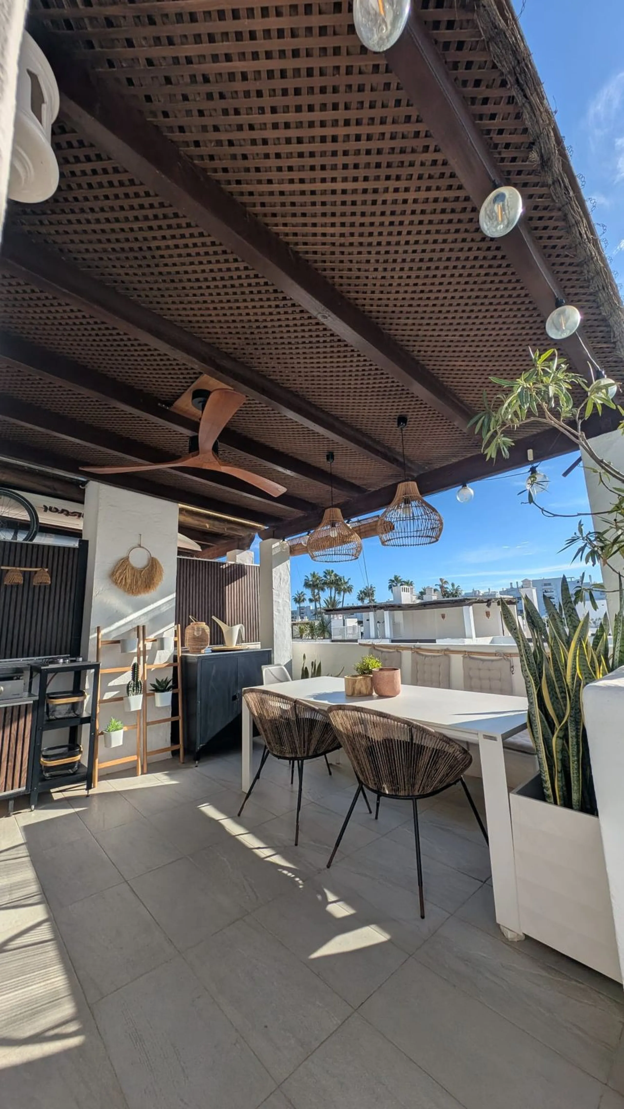 Discover this exclusive townhouse just steps from the beach, located in one of the most sought-after areas of Marbella, on the beachfront of Guadalmina Baja/San Pedro de Alcántara.