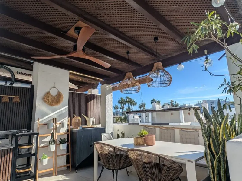 Discover this exclusive townhouse just steps from the beach, located in one of the most sought-after areas of Marbella, on the beachfront of Guadalmina Baja/San Pedro de Alcántara.