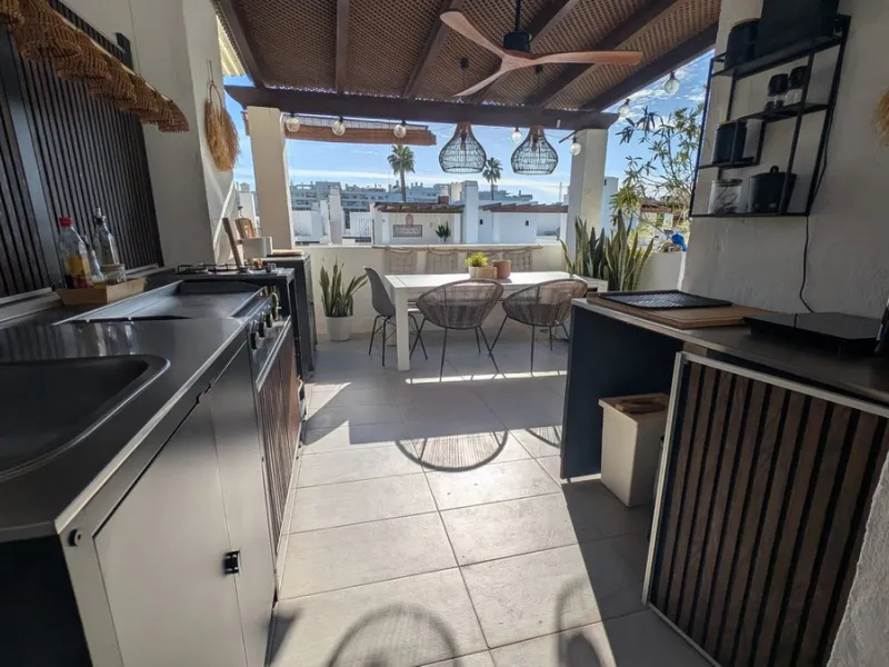 Discover this exclusive townhouse just steps from the beach, located in one of the most sought-after areas of Marbella, on the beachfront of Guadalmina Baja/San Pedro de Alcántara.