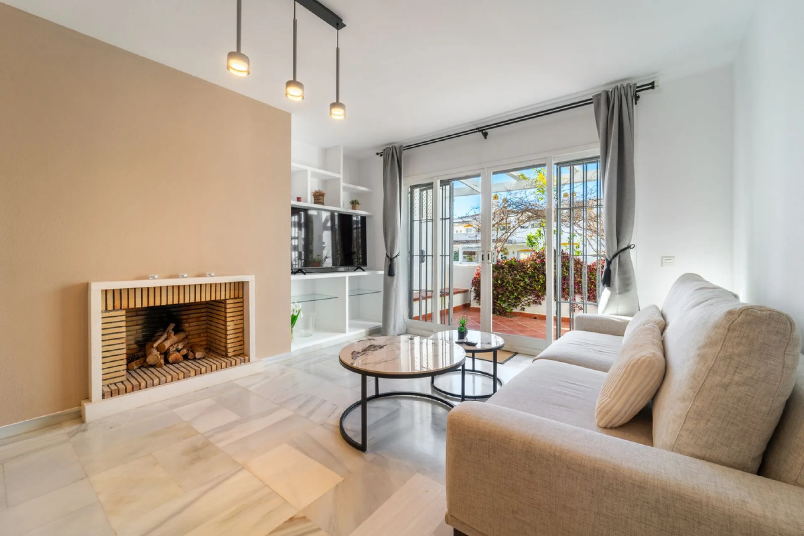 Located in the prestigious area of Nagüeles, Marbella, this elegant 3-bedroom, 3-bathroom duplex apartment occupies the first and second (top) floors of the sought-after Urb. Pueblo Bermejo, offering privacy, comfort, and an exceptional residential settin