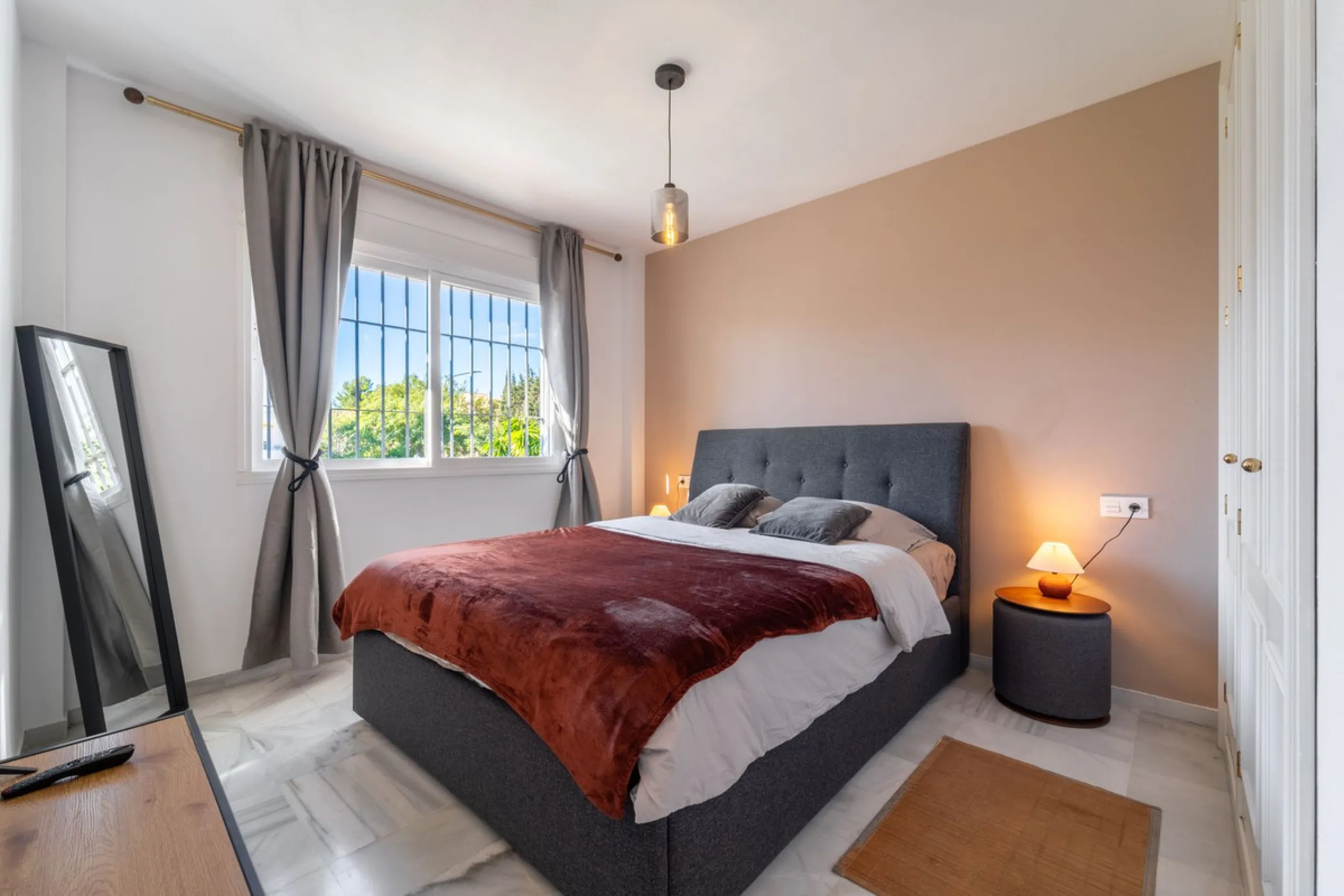 Located in the prestigious area of Nagüeles, Marbella, this elegant 3-bedroom, 3-bathroom duplex apartment occupies the first and second (top) floors of the sought-after Urb. Pueblo Bermejo, offering privacy, comfort, and an exceptional residential settin