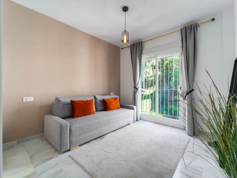 Located in the prestigious area of Nagüeles, Marbella, this elegant 3-bedroom, 3-bathroom duplex apartment occupies the first and second (top) floors of the sought-after Urb. Pueblo Bermejo, offering privacy, comfort, and an exceptional residential settin