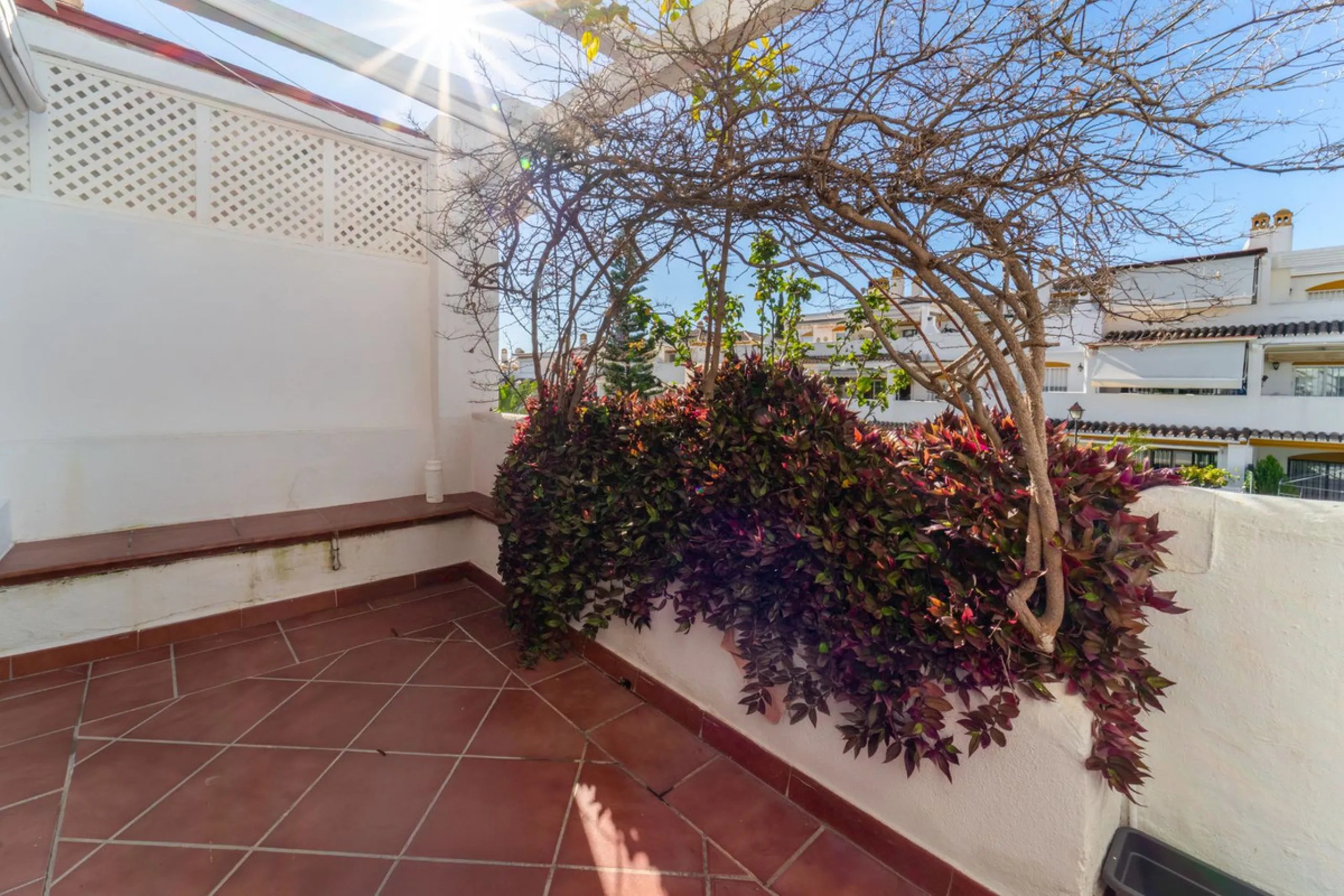 Located in the prestigious area of Nagüeles, Marbella, this elegant 3-bedroom, 3-bathroom duplex apartment occupies the first and second (top) floors of the sought-after Urb. Pueblo Bermejo, offering privacy, comfort, and an exceptional residential settin
