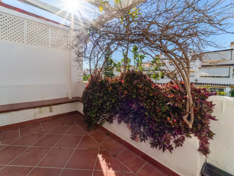 Located in the prestigious area of Nagüeles, Marbella, this elegant 3-bedroom, 3-bathroom duplex apartment occupies the first and second (top) floors of the sought-after Urb. Pueblo Bermejo, offering privacy, comfort, and an exceptional residential settin