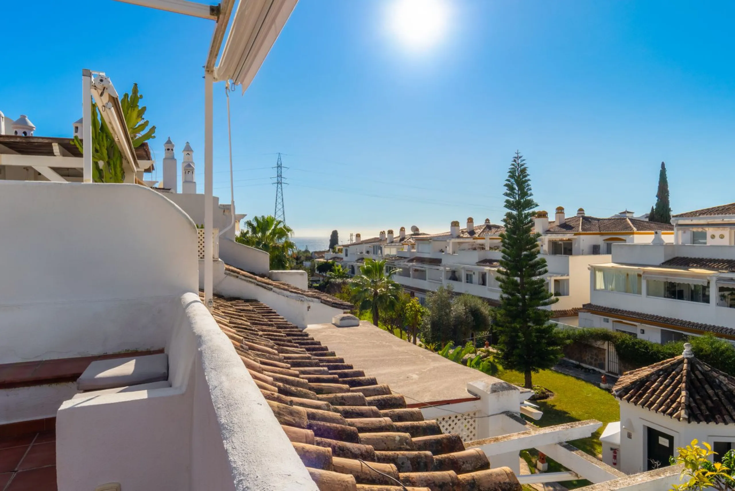 Located in the prestigious area of Nagüeles, Marbella, this elegant 3-bedroom, 3-bathroom duplex apartment occupies the first and second (top) floors of the sought-after Urb. Pueblo Bermejo, offering privacy, comfort, and an exceptional residential settin