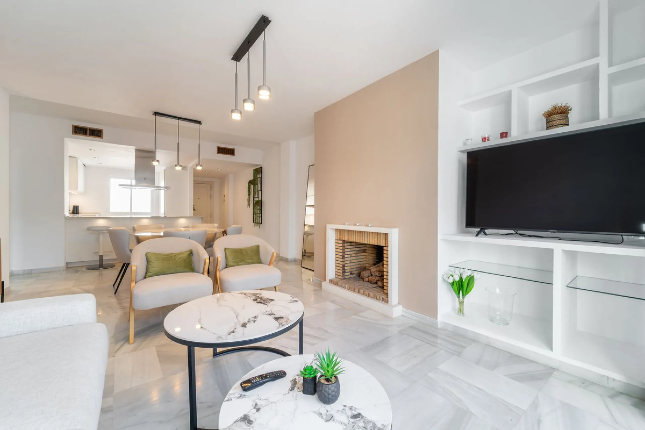 Located in the prestigious area of Nagüeles, Marbella, this elegant 3-bedroom, 3-bathroom duplex apartment occupies the first and second (top) floors of the sought-after Urb. Pueblo Bermejo, offering privacy, comfort, and an exceptional residential settin