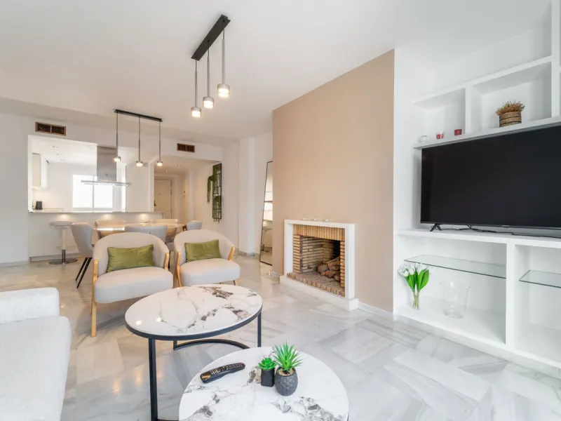Located in the prestigious area of Nagüeles, Marbella, this elegant 3-bedroom, 3-bathroom duplex apartment occupies the first and second (top) floors of the sought-after Urb. Pueblo Bermejo, offering privacy, comfort, and an exceptional residential settin