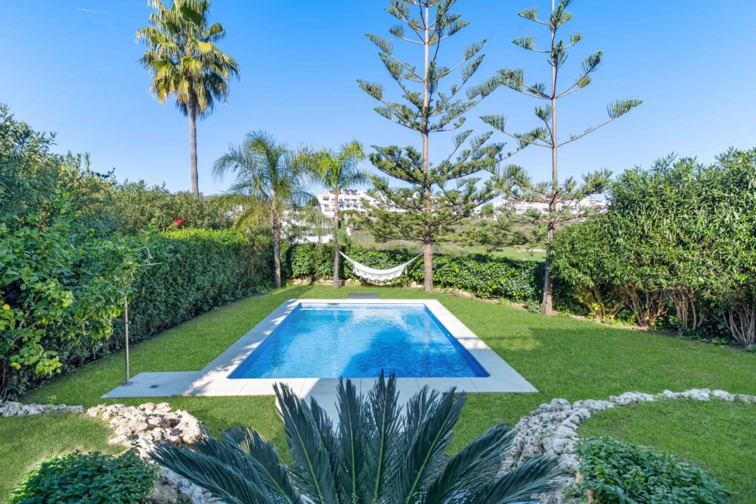 Superb opportunity to acquire this stunning Andalusian-style 4-bedroom detached villa, with private pool on the ever-sought-after New Golden Mile in Estepona. This property offers luxury living and convenience in a serene residential area, right on the do