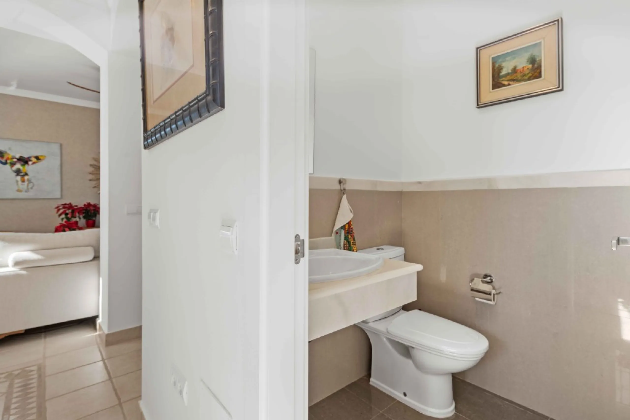 Superb opportunity to acquire this stunning Andalusian-style 4-bedroom detached villa, with private pool on the ever-sought-after New Golden Mile in Estepona. This property offers luxury living and convenience in a serene residential area, right on the do