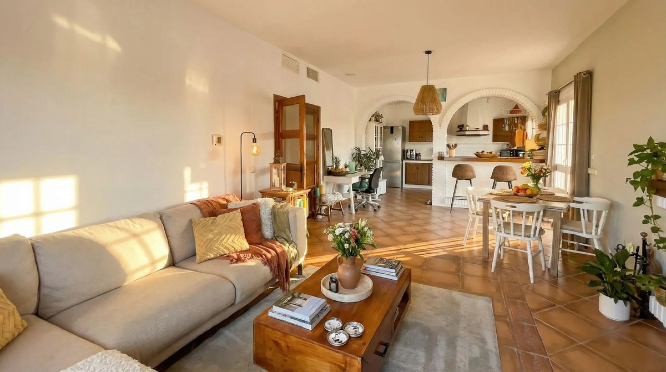 This charming single-storey detached villa with private pool, outdoor kitchen and panoramic views towards La Maroma is priced at €399,000 and is located near Colmenar in the Axarquía region. The property is set in a peaceful, green environment with good a