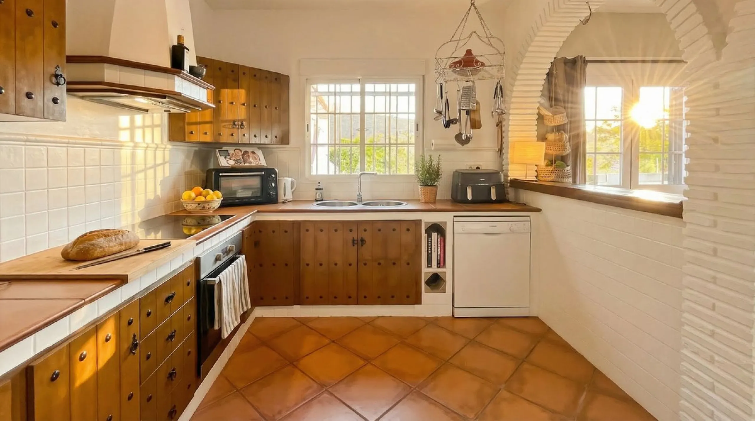 This charming single-storey detached villa with private pool, outdoor kitchen and panoramic views towards La Maroma is priced at €399,000 and is located near Colmenar in the Axarquía region. The property is set in a peaceful, green environment with good a