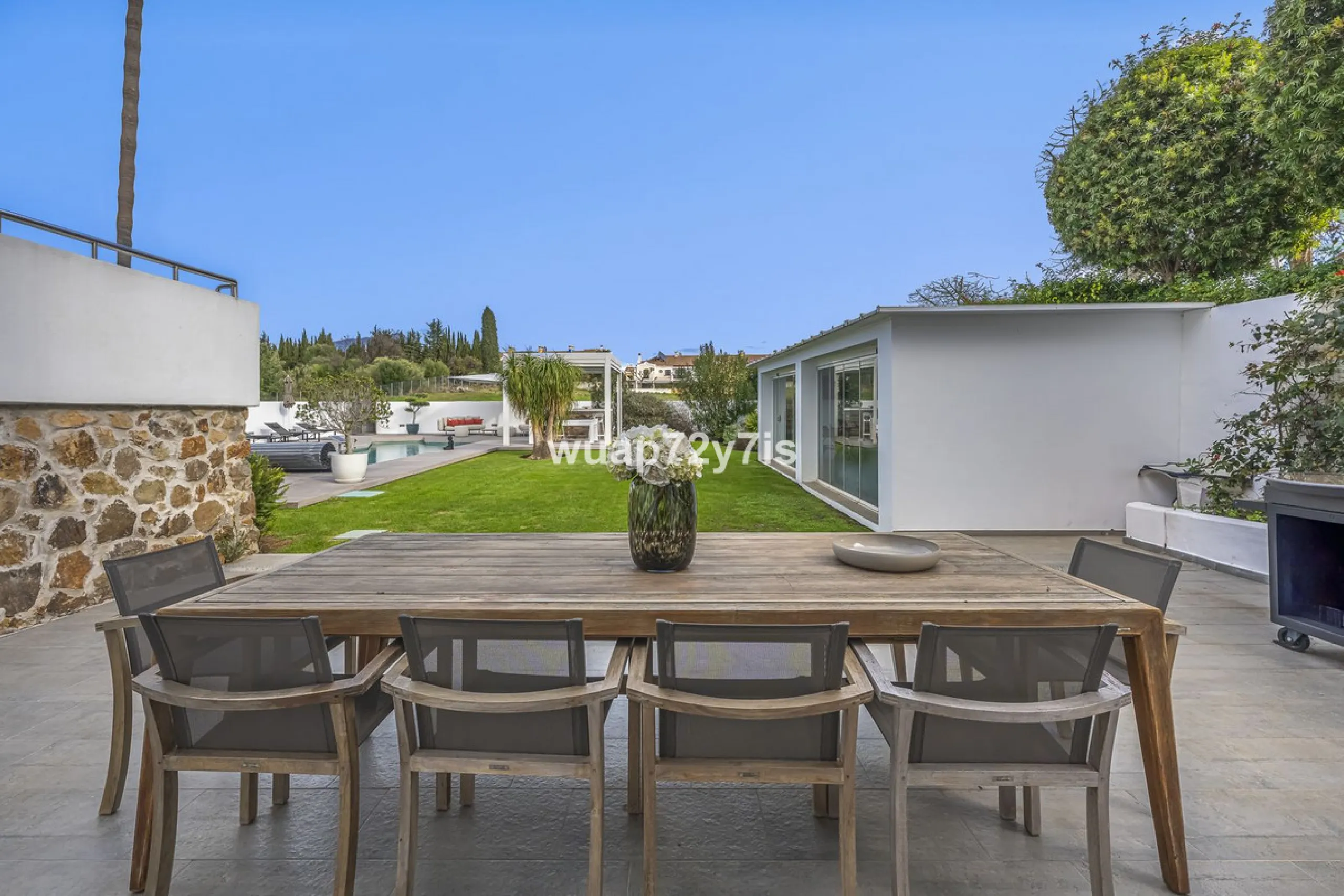 Elegant Renovated Villa with Private Pool and Open Green Views