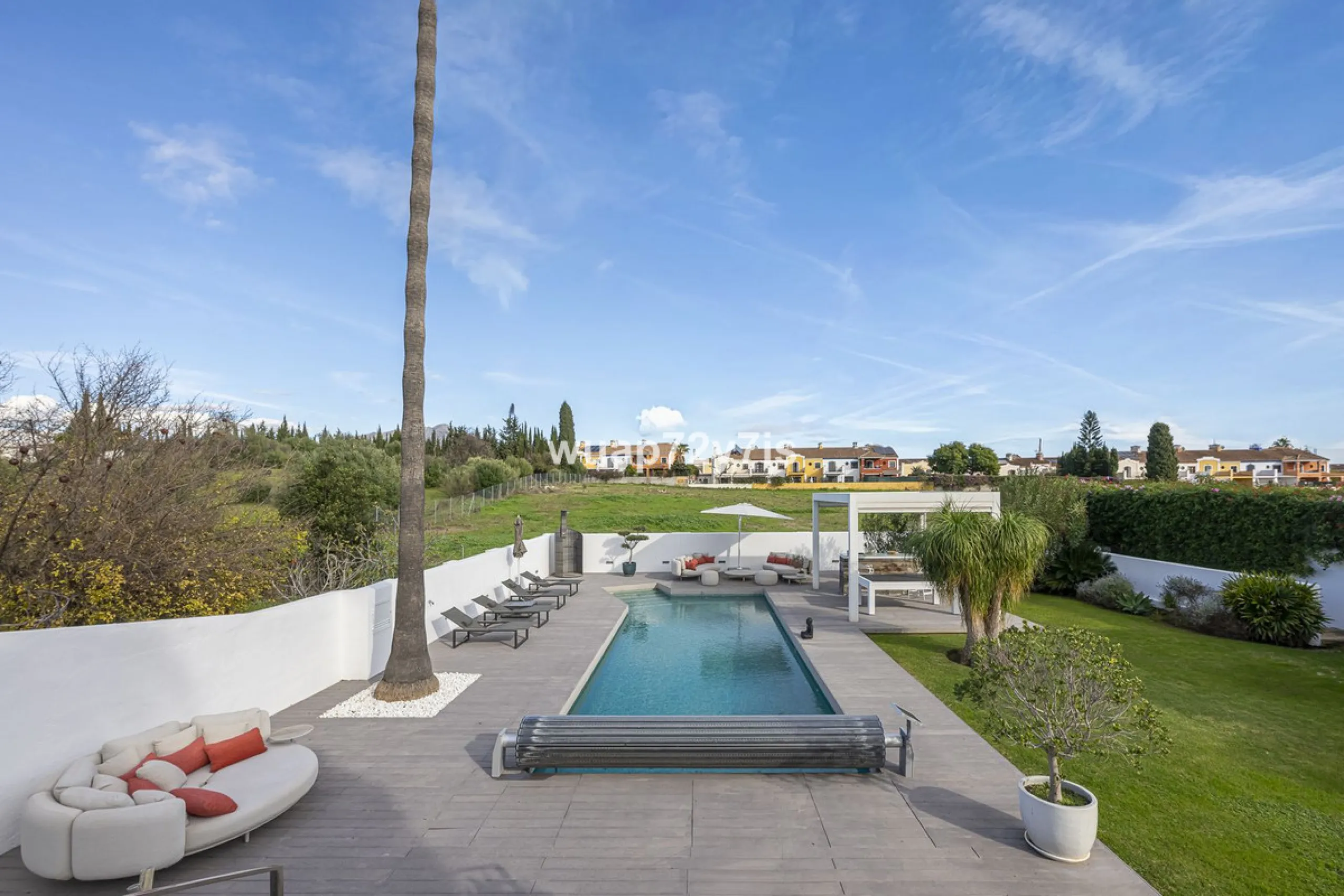 Elegant Renovated Villa with Private Pool and Open Green Views