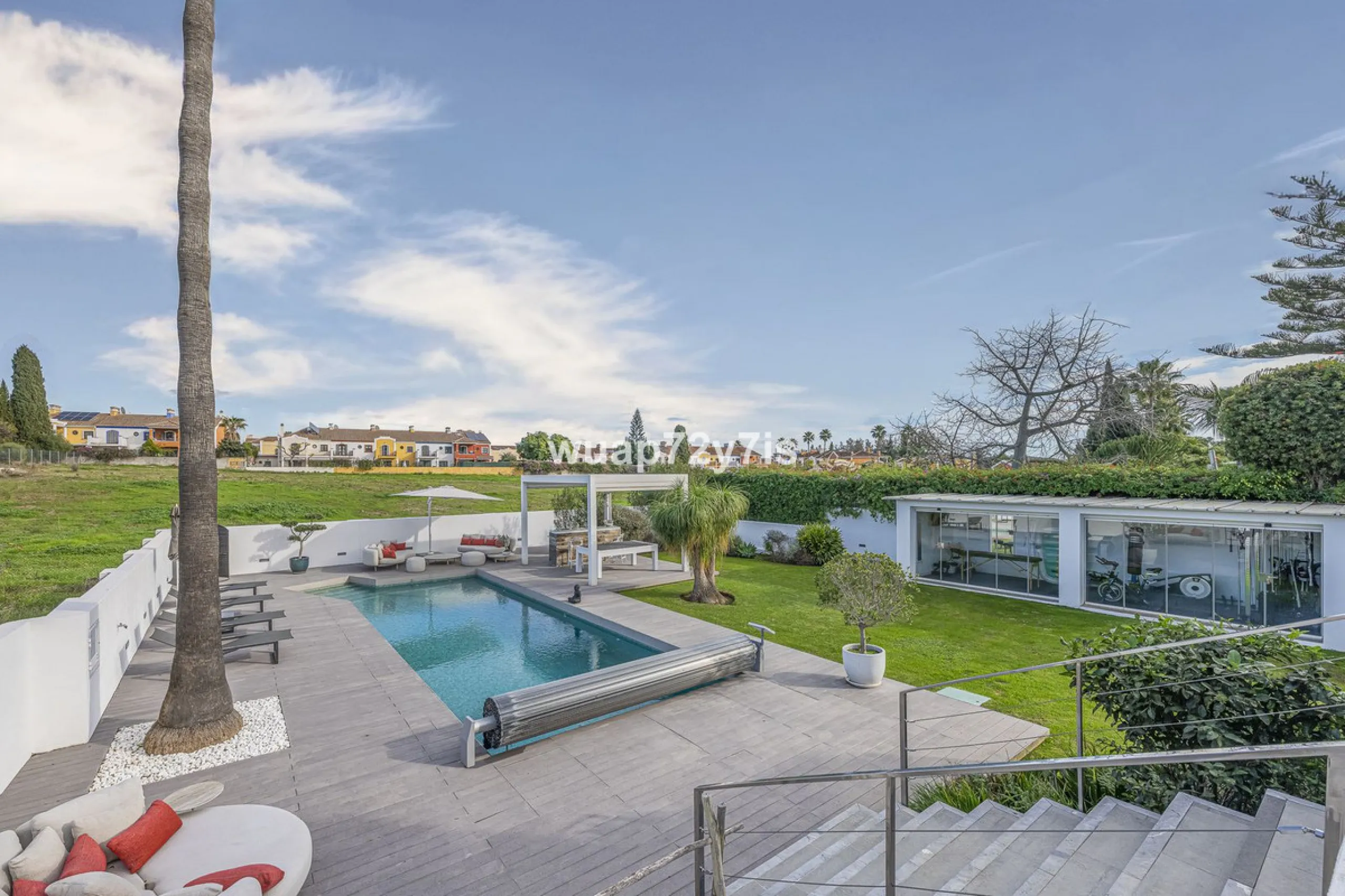 Elegant Renovated Villa with Private Pool and Open Green Views