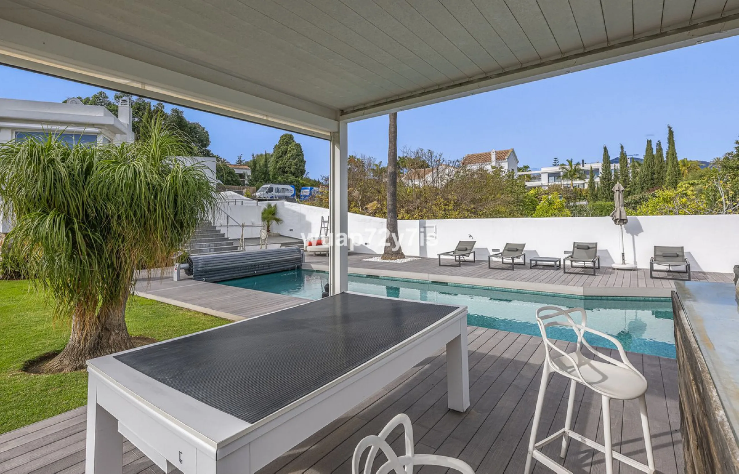 Elegant Renovated Villa with Private Pool and Open Green Views
